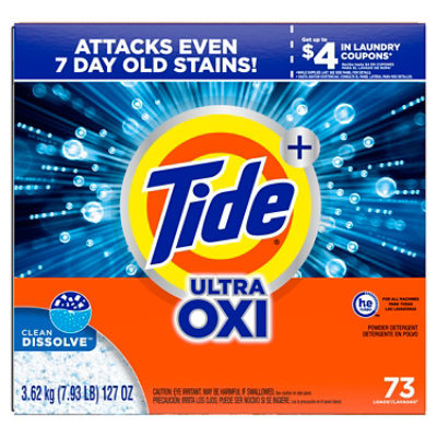 Tide Ultra Oxi Powder Laundry Detergent, Original Scent - 127 Oz. - 127 OZ - Image 5