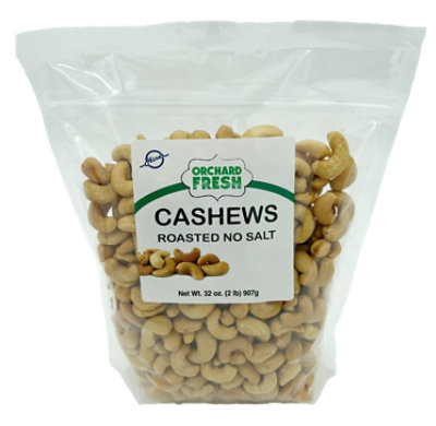 Roasted No Salt Cashews 32 Oz - 32 OZ - Image 1