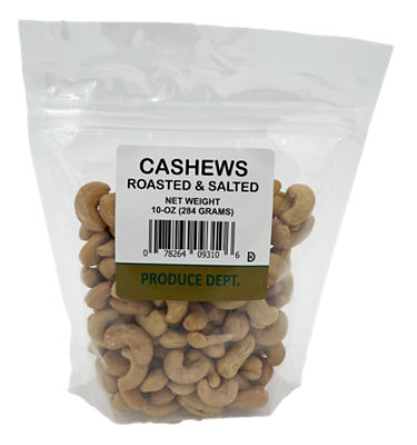 Hines Roasted & Salted Cashews - 10 Oz - Image 1