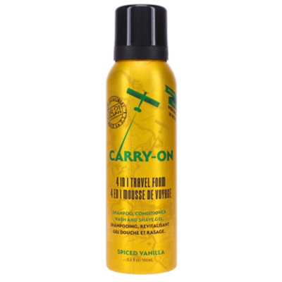18.21 Man Made Carry On 4-in-1 Travel Foam Spiced Vanilla 3.4 oz - Image 1