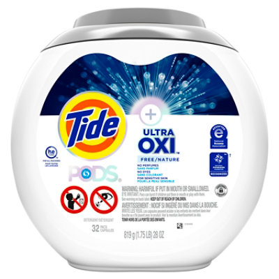 Tide Pods Laundry Detergent Plus Ultra Oxi, Free - 32 Ct - 32 CT - Image 8