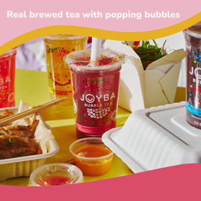 Joyba Strawberry Lemonade Green Bubble Tea Pack - 12 Fl. Oz - Image 2