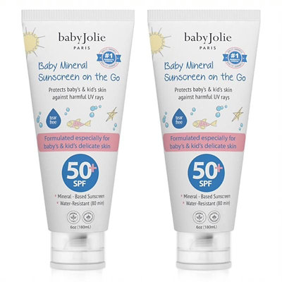 Baby Jolie - Baby Mineral Sunscreen Bundle 6 Oz (Pack of 2) - Image 1