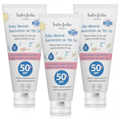 Baby Jolie -  Baby Mineral Sunscreen Bundle 6 Oz (Pack of 3) - Image 1