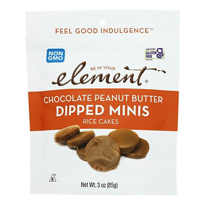 Element Rice Cake Minis Chocolate Peanut Butter Gluten Free - 3 Oz (Pack of 8) - Image 1
