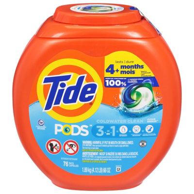 Tide Pods 3 In 1 Clean Breeze - 76 CT - Safeway