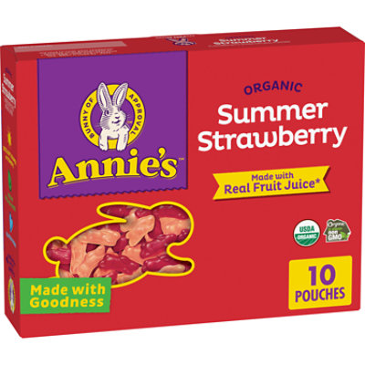 Annies Homegrown Fruit Snack Summer Strawberry Bunny - 7 OZ - Image 1