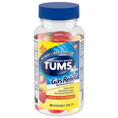 Tums With Gas Relief Pan Coat Chew 28ct - 28 CT - Image 1