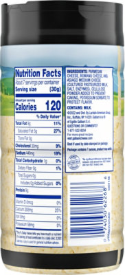 Galbani Parmesan, Romano, Asiago Freshly Shredded Shaker, 7 Oz - 7 OZ - Image 6