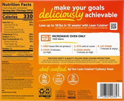 LEAN CUISINE Protein Kick Oven Fried Chicken And Mashed Potatoes Frozen Entree Box - 10.5 Oz - Image 6