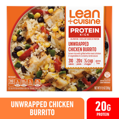 Lean Cuisine Unwrapped Burrito Frozen Meal 9.5oz - 9.5 OZ - Image 1