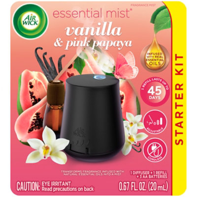 Air Wick Essential Mist Starter Kit Vanilla & Pink Papaya - 0.67 FZ - Image 2