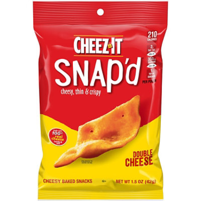 Cheez-It Snapd Cracker Chips Double Cheese - 1.5 Oz - Image 1