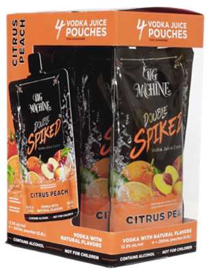 Big Machine Citrus Peach Double Spiked 4/200ml - 4-200ML - Image 1