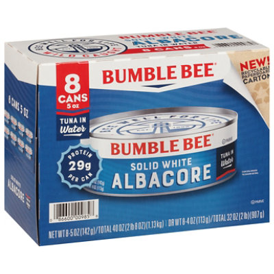 Bumble Bee Solid White Albacore Tuna In Water 8pk/5oz Ea - 40 OZ - Image 2