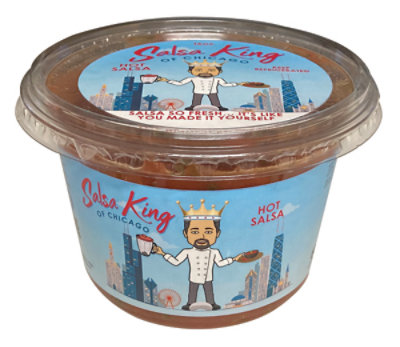 Salsa King Of Chicago Hot Salsa - 16 OZ - Image 1