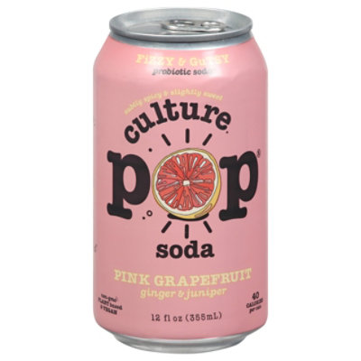 Culture Pop Soda Pink Grapefruit Soda - 12 FZ - Image 3