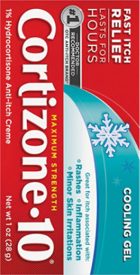 Cortizone 10 Cooling Gel Max Strength Anti Inch 1 Ounce Tube - 1 OZ - Image 8