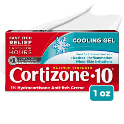 Cortizone 10 Cooling Gel Max Strength Anti Inch 1 Ounce Tube - 1 OZ - Image 1