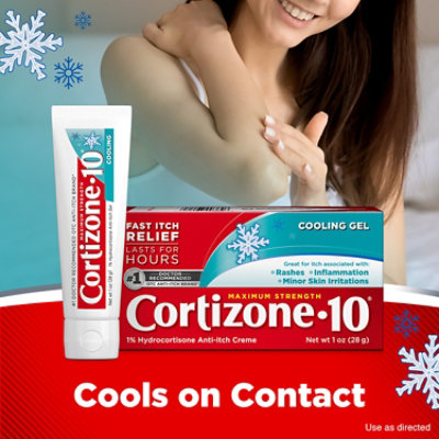 Cortizone 10 Cooling Gel Max Strength Anti Inch 1 Ounce Tube - 1 OZ - Image 3