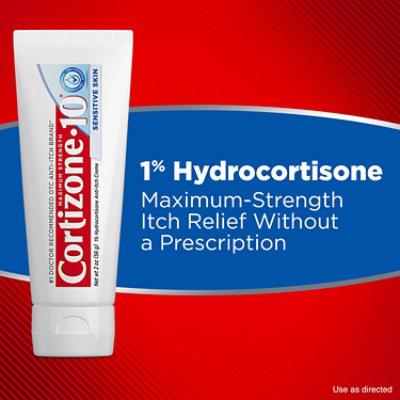 Cortizone 10 Max Strength Sensitive Skin Anti Itch Creme 2 Ounce Tube - 2 OZ - Image 4