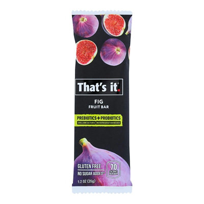 Thats It - Probiotic Fruit Bar Fig - 1.2 oz (Pack of 12) - Image 1