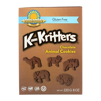 Kinnikinnick Animal Cookies Chocolate - 8 oz (Pack of 6) - Image 1