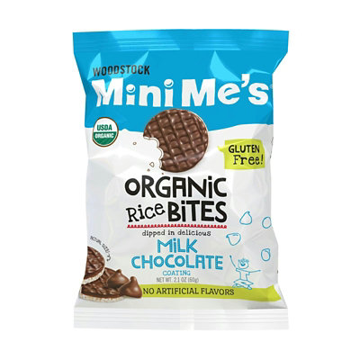 Woodstock - Organic Milk Chocolate Rice Bites Gluten - Free - 2.1 oz (Pack of 8) - Image 1
