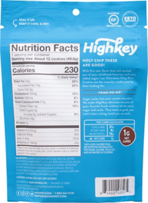 High Key Snacks Cookie Choc Chip Minis - 1.75 OZ - Image 6