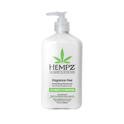 Hempz Lotion Fragrance Free Herbal - 17 FZ - Image 1