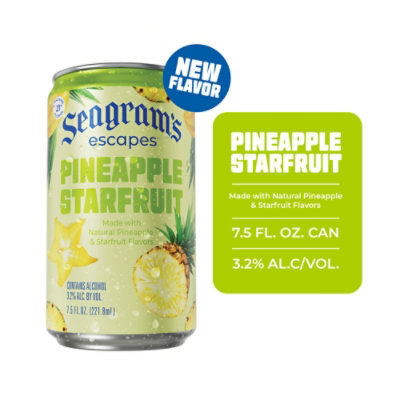 Seagrams Escapaes Peach Bellini Single Can - 7.5 FZ - Image 1