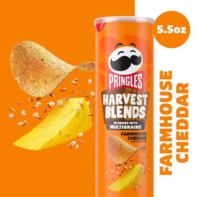 Pringles Harvest Blends Potato Crisps Chips Farmhouse Cheddar Lunch Snacks - 5.5 Oz - Image 3