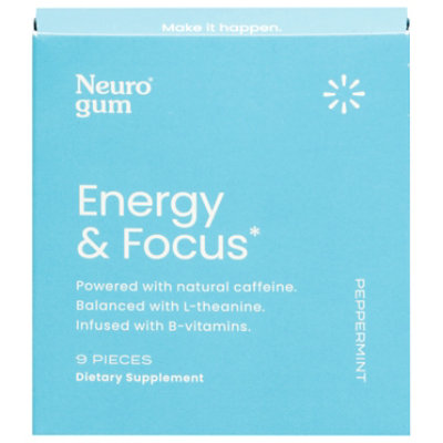 Neuro Gum Energy Focus Peppermint - 9 CT - Image 1