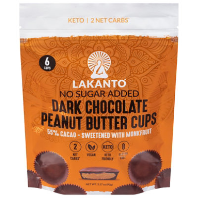 Lakanto Cups Dark Chocolate Peanut Butter - 3.17 OZ - Image 3