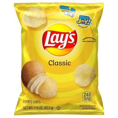 Lays Classic Potato Chips 1.5oz - 1.5 OZ