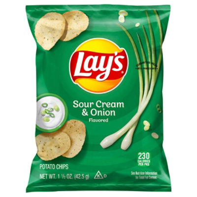 Lays Potato Chips Sour Cream & Onion 1.5oz - 1.5 OZ - Image 3