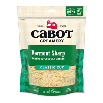 Cabot Sharp Cheddar Shreds Cheese - 8 OZ - Image 1