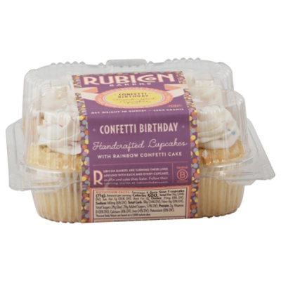 Confetti Birthday Cupcakes 4 Count - 10 OZ - Image 3