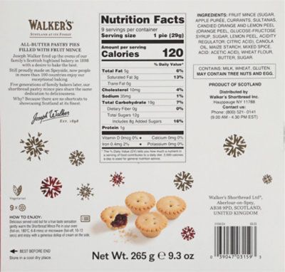 Walkers Mini Mince Tarts 9.3oz - 9.3 OZ - Image 6