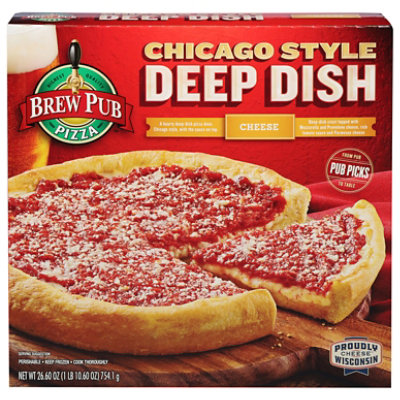 Brew Pub Chicago Style Deep Dish Cheese Pizza 26.6 Oz - 26.6 OZ - Image 3