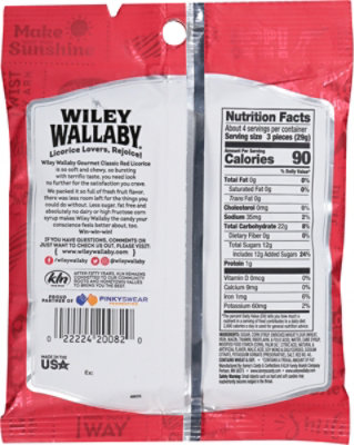 Wiley Wallaby Licorice Classic Red - 4 OZ - Image 5