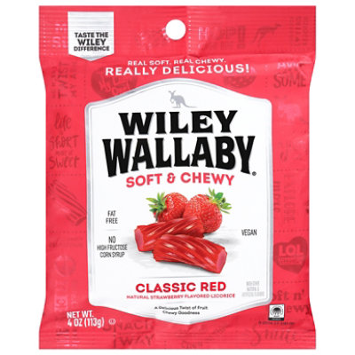 Wiley Wallaby Licorice Classic Red - 4 OZ - Image 1
