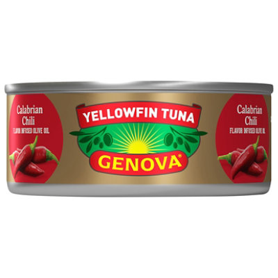 Genova Premium Yellowfin Tuna in Calabrian Chili Infused Olive Oil - 5 Oz - Image 2