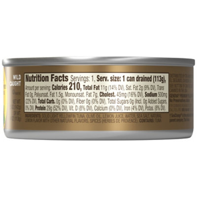 Genova Premium Yellowfin Tuna in Lemon and Herbes de Provence Infused Olive Oil - 5 Oz - Image 6