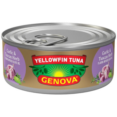 Genova Yellowfin Solid Light Tuna In Garlic & Tuscan Herb Olive Oil 5 Ounces - 5 OZ - Image 3