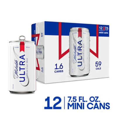 Michelob ULTRA Superior Light American Lager Beer in Can - 12 - 7.5 Fl. Oz. - Image 1