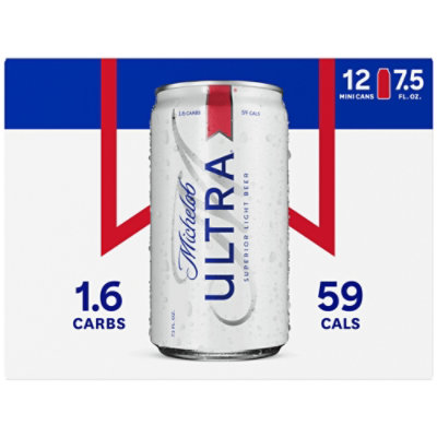 Michelob ULTRA Superior Light American Lager Beer in Can - 12 - 7.5 Fl. Oz. - Image 2
