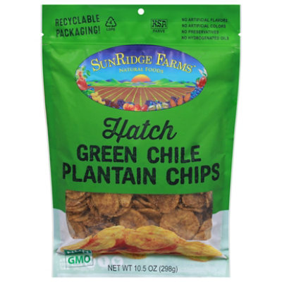 Sunridge Farms Plantain Chips, Crispy Hatch Chile - 10.5 OZ - Image 3