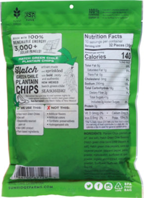 Sunridge Farms Plantain Chips, Crispy Hatch Chile - 10.5 OZ - Image 6