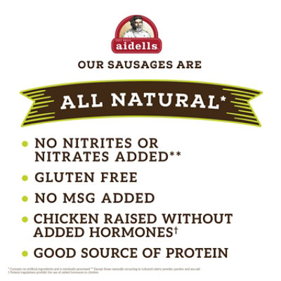 Aidells Savory Applewood Hardwood Smoked Chicken Sausage Links - 4 Count - Image 2